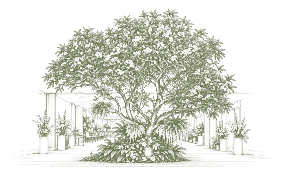 Desenho do Le Jardin Recepções